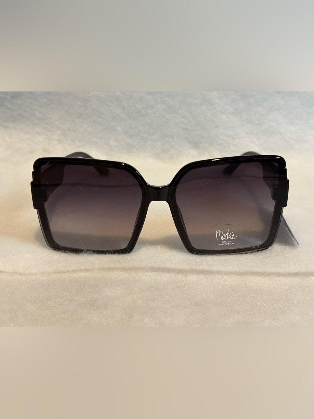 Bob Mackie Black Oversized Square Sunglasses - Picture 2 of 6